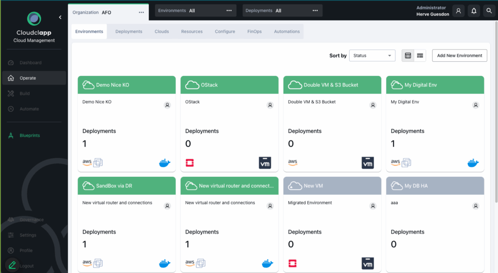 Cloudclapp user interface